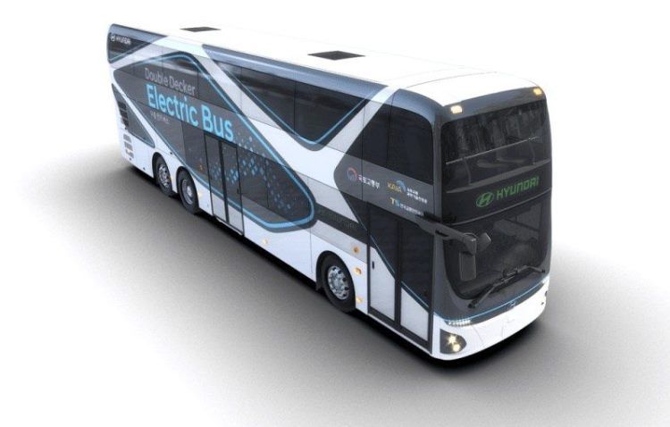 Hyundai представила 70-местный двухэтажный автобус на электрической тяге