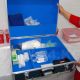 Фото ИА «24.kg». Медицинский чемодан, с которым бригада выезжает на вызов, Бишкек, 2017 год
