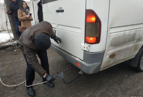 Загрязнение воздуха. В&nbsp;Бишкеке проверяют маршрутки
