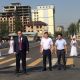 Фото пресс-службы БГК. Открытие моста через реку Аламедин на улице Токтогула