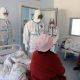 Фото пресс-службы президента. Садыр Жапаров посетил красную зону в Республиканской клинической инфекционной больнице