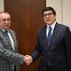 Фото пресс-службы кабмина КР. Эдиль Байсалов встретился с послом Украины