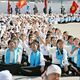 Фото пресс-службы мэрии Оша. Три тысячи школьников исполнили эпос «Манас»